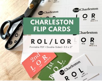 Mahjong Charleston Flip Cards (ROL / LOR), Printable PDF, Tracker for Beginner Mahjong