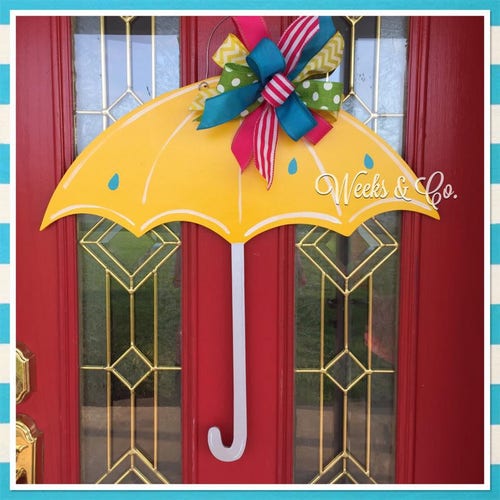 Umbrella Door Hanger Spring Front Door Etsy