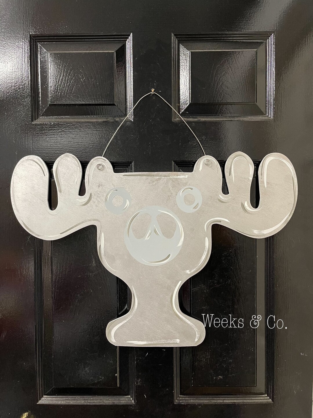 Christmas Vacation Eggnog Moose Glass Clark Griswold Front Door Door