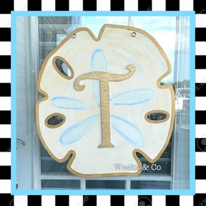 Sand Dollar Summer Door Hanger Shell Beach Home Nautical Living Front Door