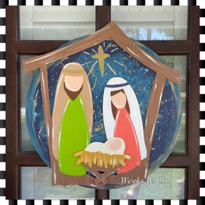 O Holy Night Door Sign – Honest Hare