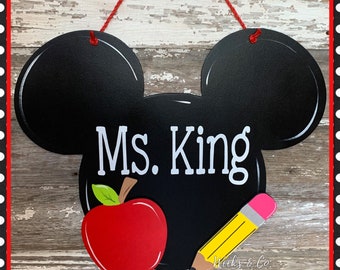 Disney Inspired Back to School Classroom Decoration Teacher Appreciation Mickey Mouse Themed Teacher