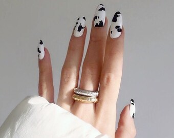 Animal Print Nails Etsy