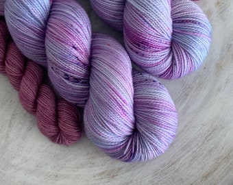 fingering yarn hand painted yarn blue fingering weight sock knitting,purple Sleepmood- Sock yarn hand dyed yarn