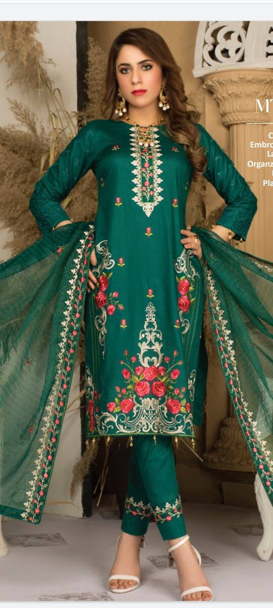 INDIAN DRESS Fabric Shalwar Kameez Pakistani Unstitched Etsy UK