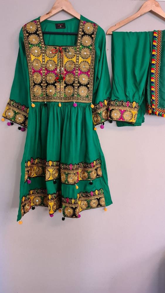 Afghan Dress Afghani Indian Dress Ethnic Tribal Dress Kuchi | Etsy UK