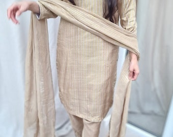 VESTIDO PAKISTANÍ, salwar kameez, traje indio blanco, ropa de fiesta Kalabattoo