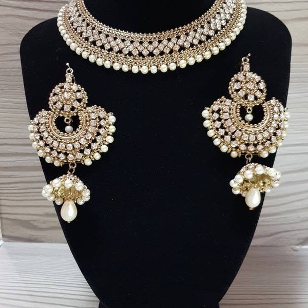 bridal jewellery raani haar indian jewellery pakistani jewellery necklace choker kundan bridal sets indian bride salwar kameez sari lehnga