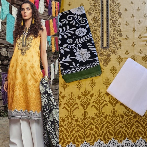 Indian Dress Fabric Shalwar Kameez 
