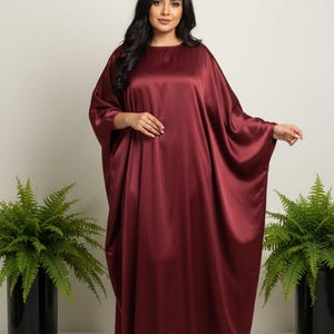 butterfly abaya, muslim fashion, modest clothing silk maxi