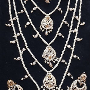 ASIAN jewelry, raani haar indian jewellery pakistani jewellery necklace choker kundan bridal sets indian bride salwar kameez sari lehnga