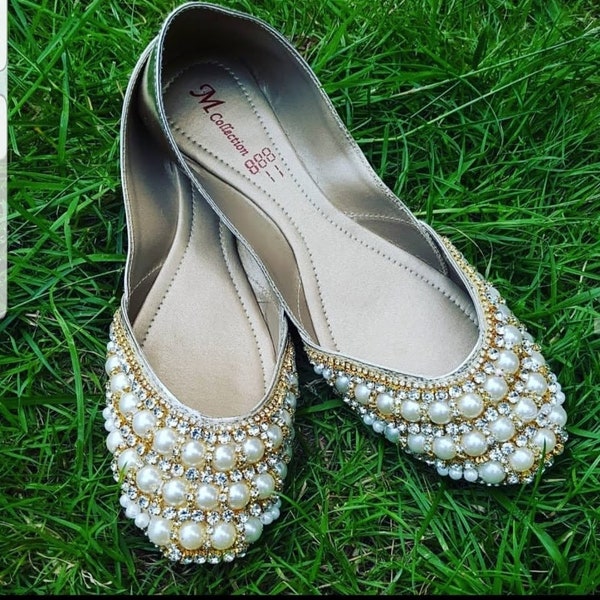 Chaussures de mariage appartements chaussures nuptiales chaussures avec des chaussures perles pour demoiselle d’honneur pompes chaussures de mariée cadeaux de demoiselle d’honneur