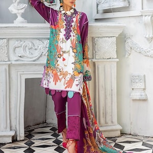 pakistani unstitched dress material indian dress fabric shalwar kameez UNSTITCHED SUITS indian bridal dress salwar kameez pakistani dress