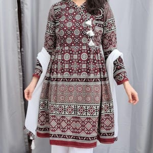 sindhi ajrak dress design Sindhi Ajrak Dress Making: Handmade Collection for Girls and Boys