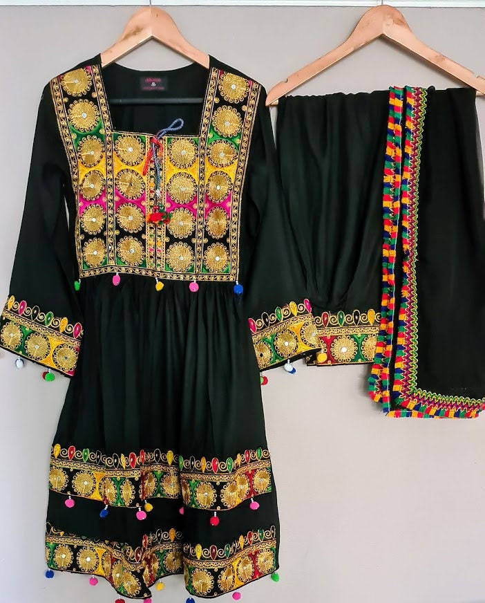 Afghan Dress Afghani Indian Dress Ethnic Tribal Dress Kuchi | Etsy UK
