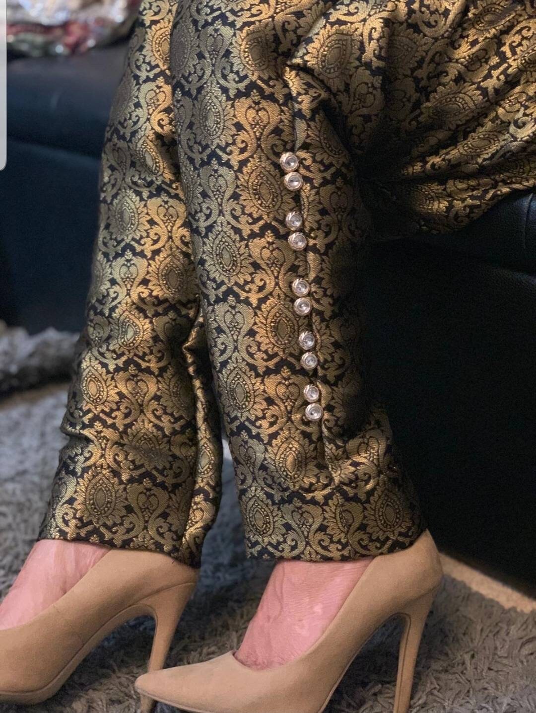 Jamawar Trousers Shalwar Kameez 