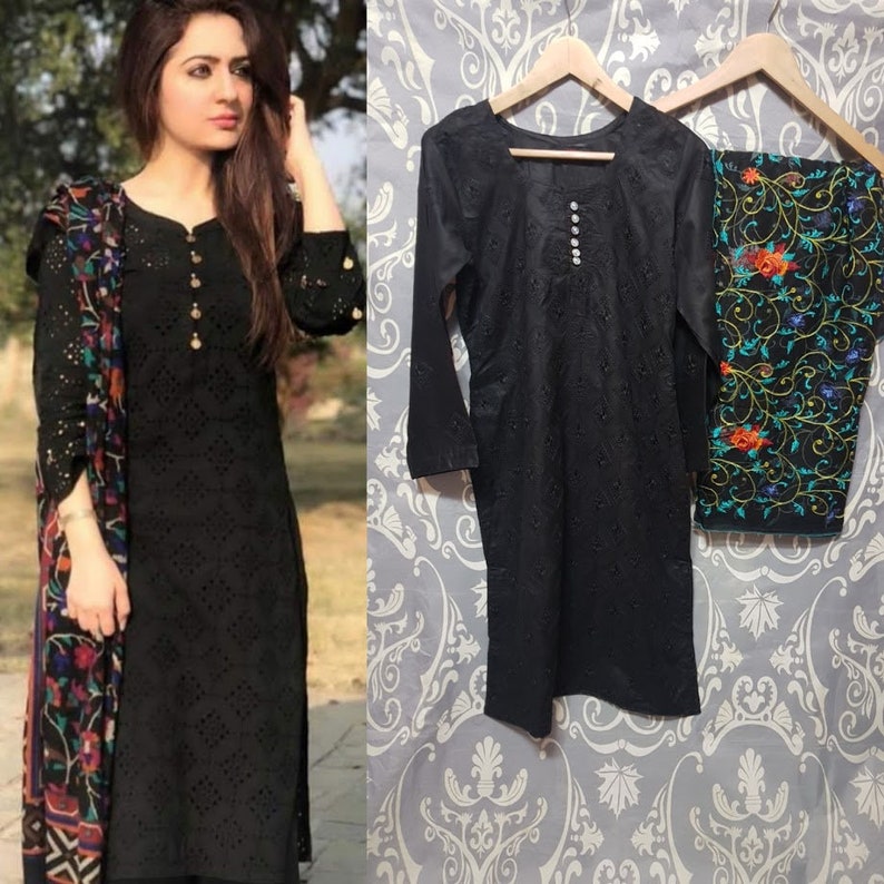 all black suit salwar