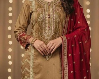 Indisches Kleid, pakistanisches Kleid, Shalwar Kameez Salwar Anzug
