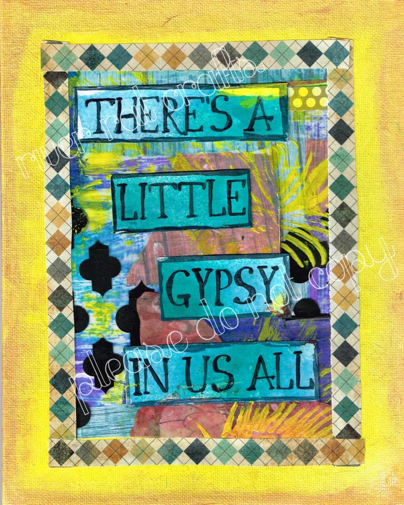 Blame It on My Gypsy Soul Printable, Rock Your Gypsy Soul, Boho Wall
