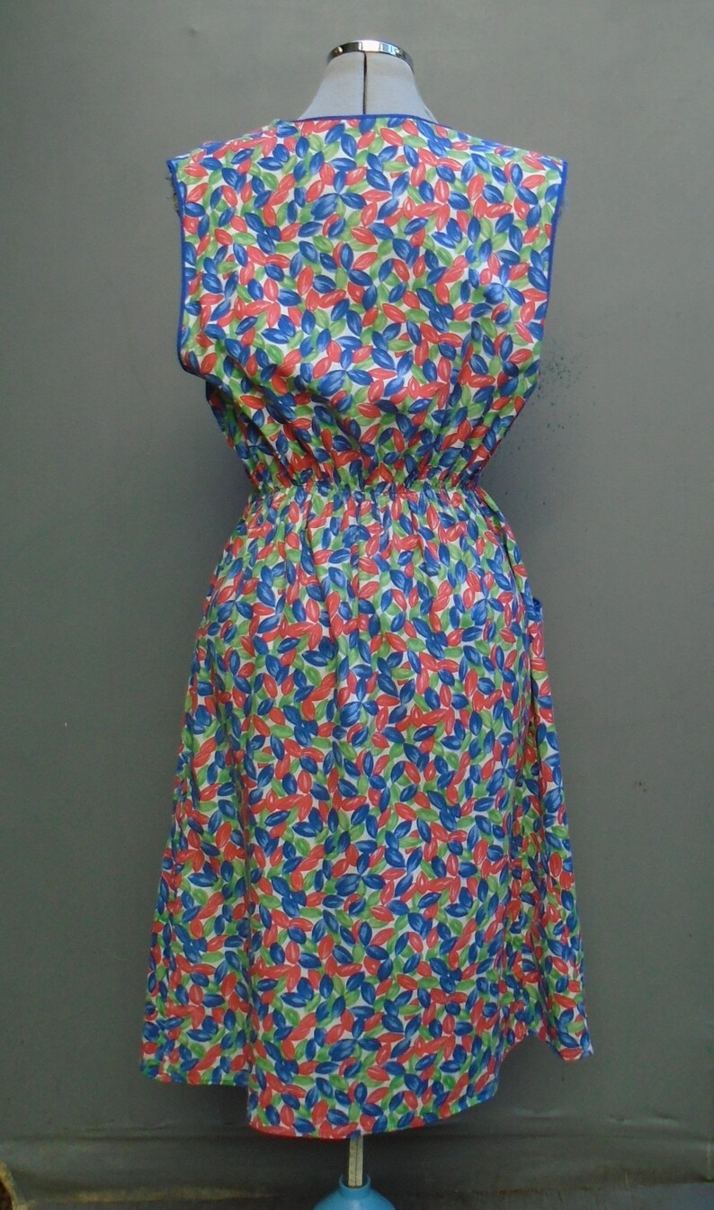 Vintage 1950s Pinafore Sleeveless Dress WW2 Novelty Floral Etsy