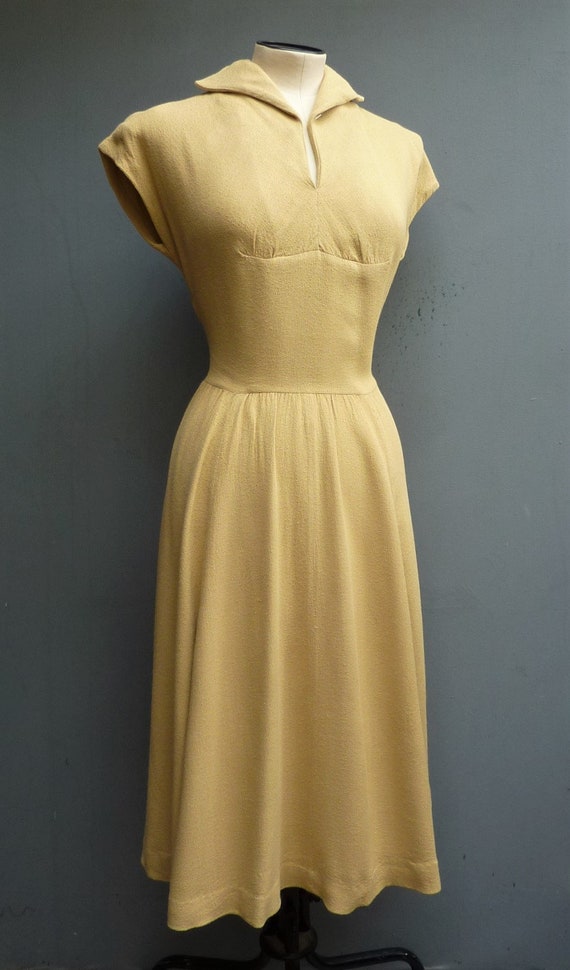 Original Vintage 1940s 1950s Home Made Dress Sand… - image 5