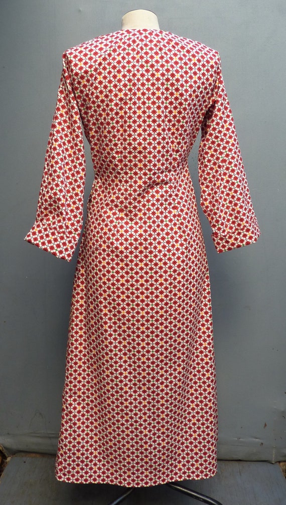 Vintage Reproduction 1930s Dress Printed Cotton H… - image 7