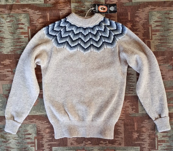 Vintage 1980s 50s 40s Style Shetland Wool Jumper … - image 8