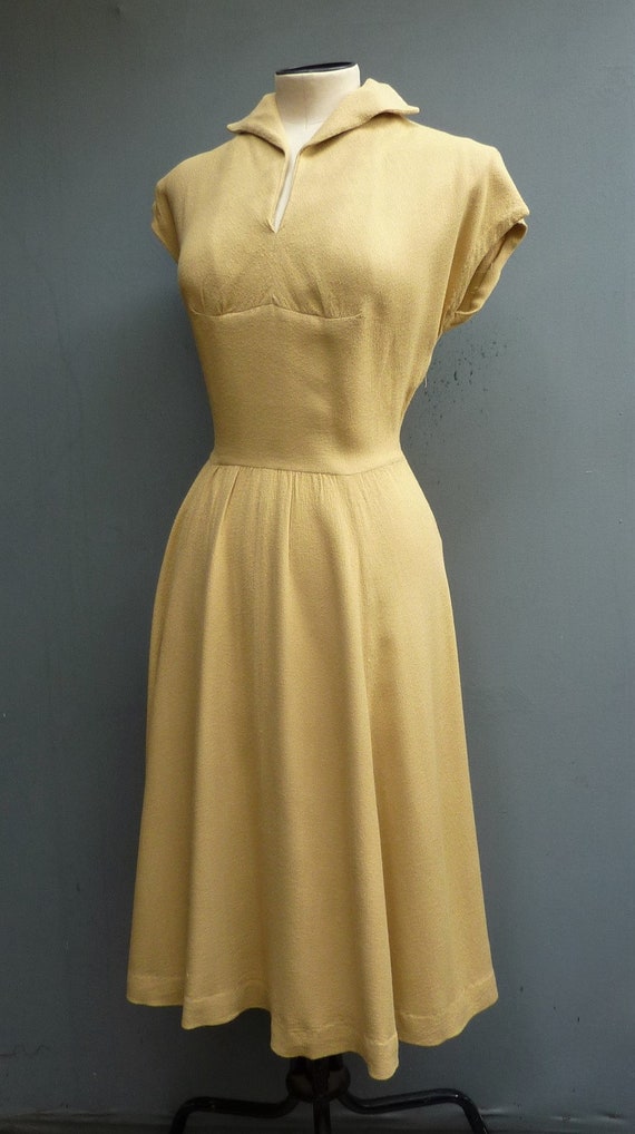 Original Vintage 1940s 1950s Home Made Dress Sand… - image 3