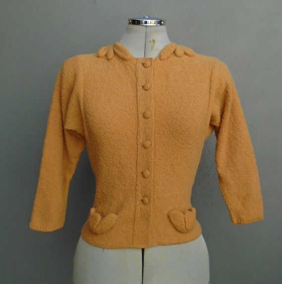 Original Vintage 1940s 50s American Cardigan Jacke