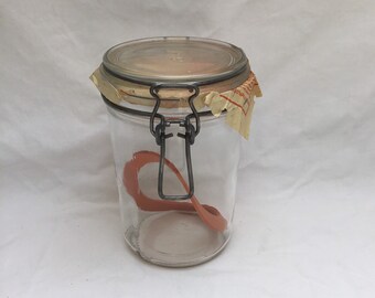 Pot Bocal A Vis En Verre Le Parfait Couple D Oies Etsy