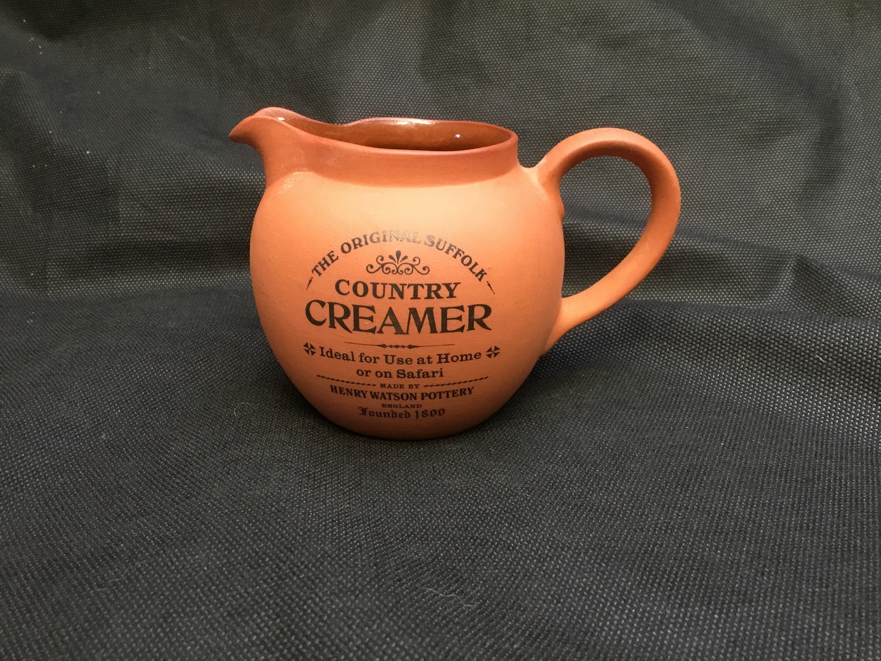 Vintage, Henry Watson, Original Suffolk Country Creamer, Terracotta Jug, Cuisine de Ferme, Rustique