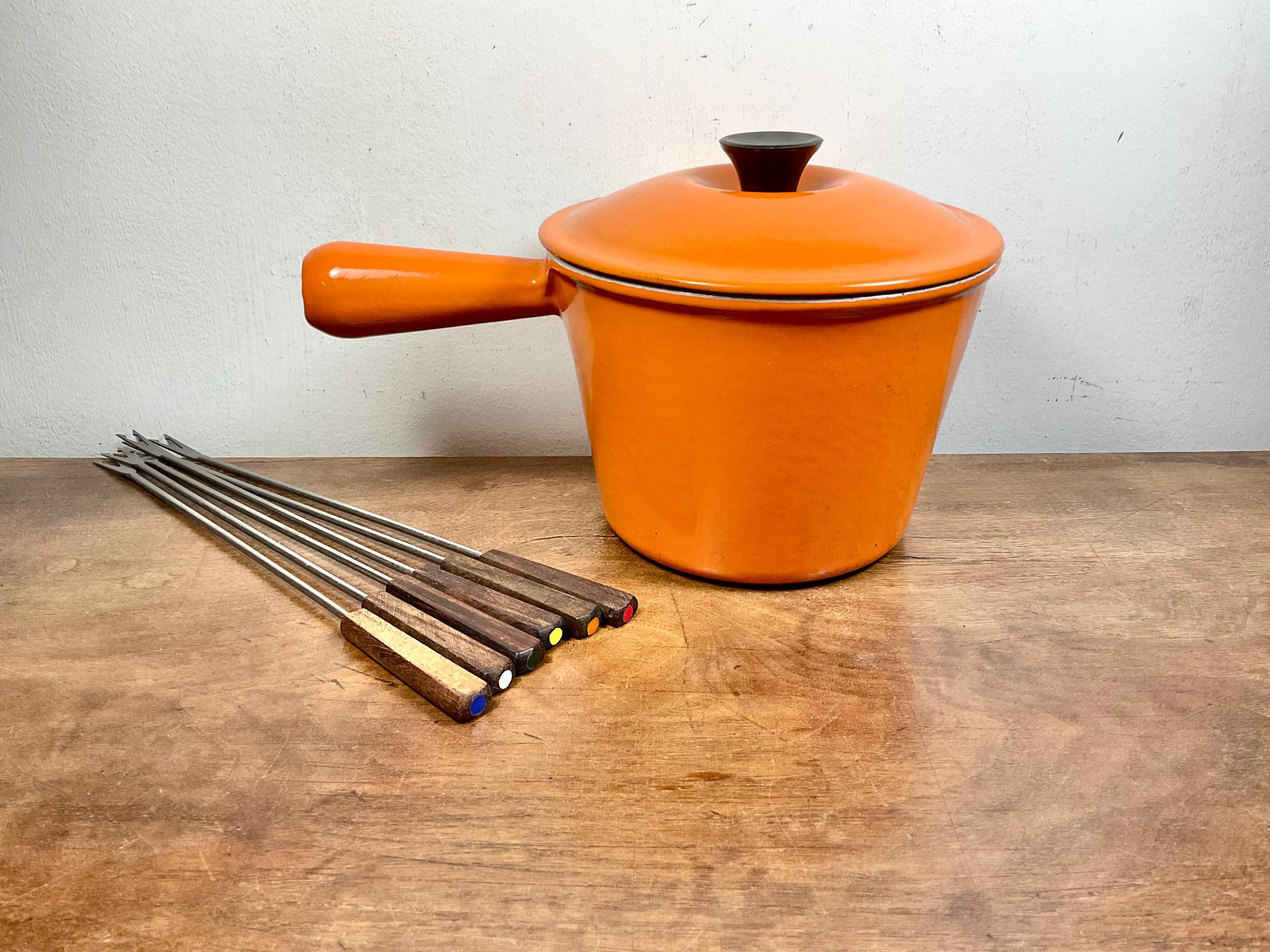Le Creuset Gusseisen Fondue Caquelon orange 22 cm | Kaufen auf