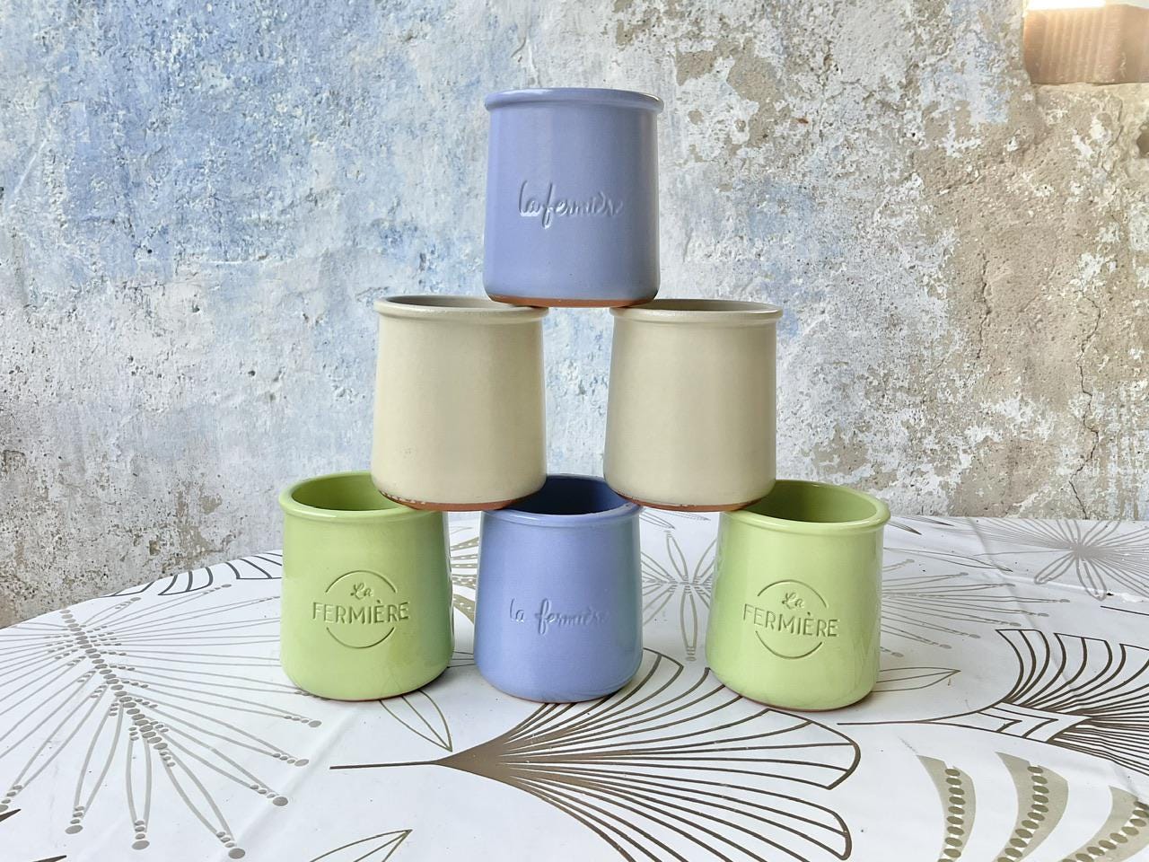 ヴィンテージ ラ・フェルミエール テラコッタ ミックスカラー