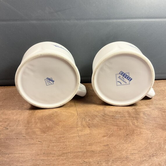 ヴィンテージ REVOL 磁器製コーヒーマグ - Le Shuttle 記念カップ