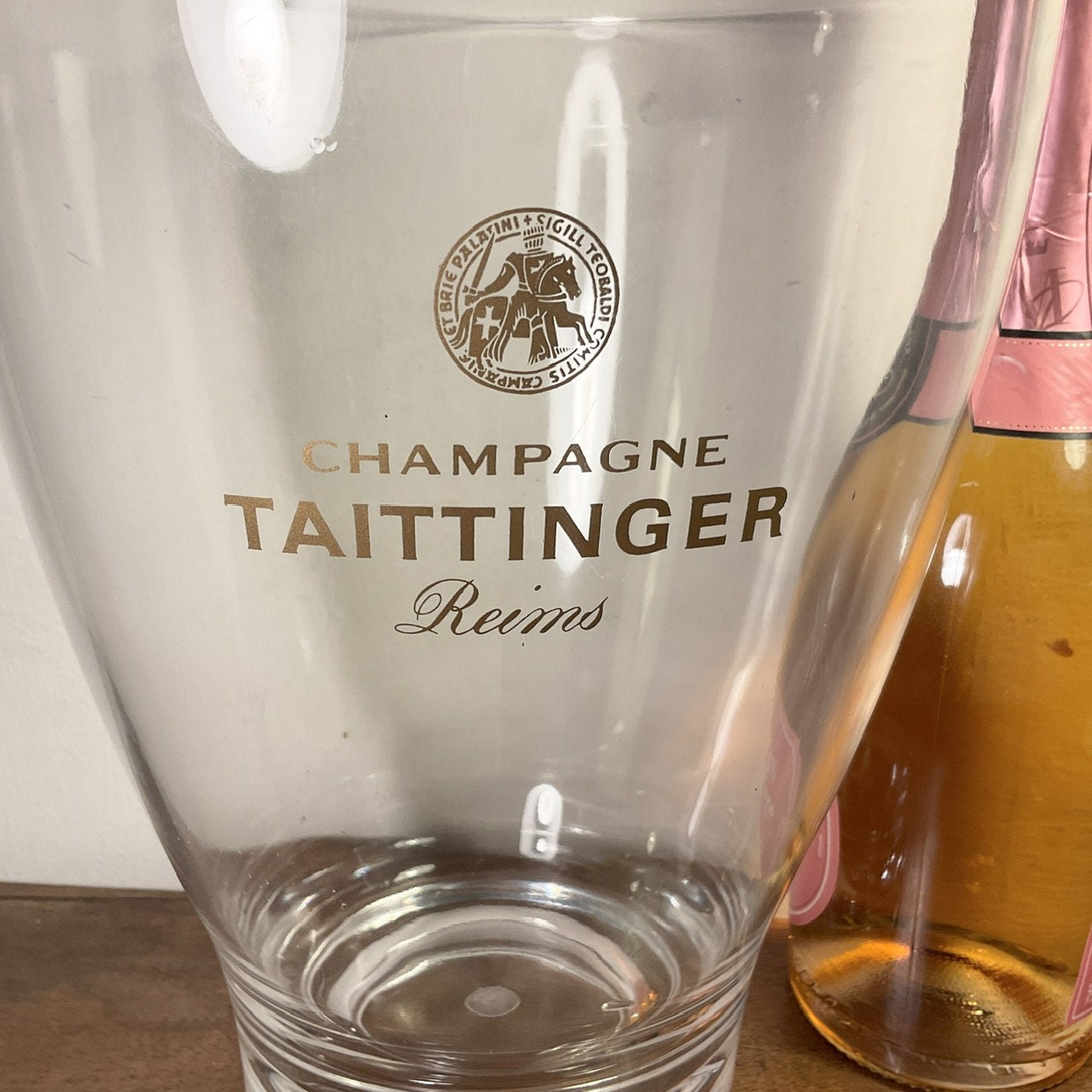 Reduced! Vintage, French, TAITTINGER, Perspex, Champagne