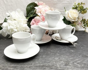 Lot De 5 Tasses à Thé Guy Degrenne - Ligne Paréo - Porcelaine Verte - Occasion