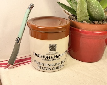 フォートナム＆メイソン スティルトン チーズクリーム 黒磁器製保存