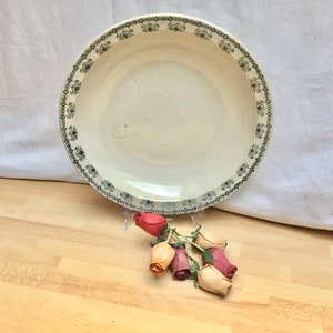 1900s, ST AMAND, Nouvelles  Usines Céramiques Nord, Ironstone, Large Hollow Plate, Serving Bowl