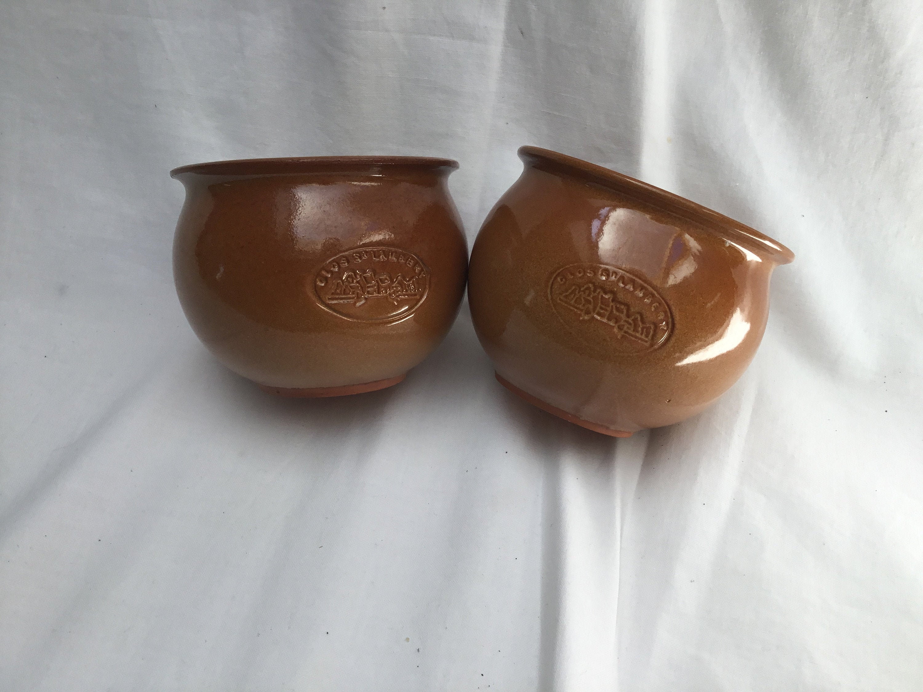 Vintage - 2 Clos St Lambert Vitré, Terre Cuite, Terrines à Pâtés, Bocaux de Rangement Cuisine, Cuisi