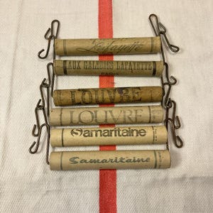 Français, Antiquités, Carton, Anse pour sac, Anse pour colis, Publicité pour magasin