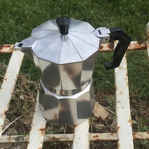vintage, Italien, OGGI, Espresso One Cup, Aluminium, Cafetière, Cuisinière Cafetière
