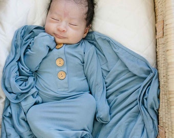 infant gowns that tie at bottom