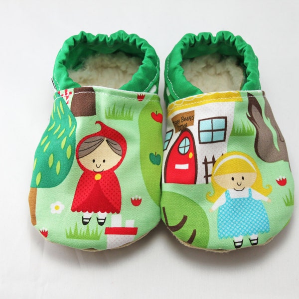Baby booties 12 to 18 months, baby shoes, kids fairy tales baby shoes,baby shower gift,baby gift, summer baby shoes,fairy tale baby booties