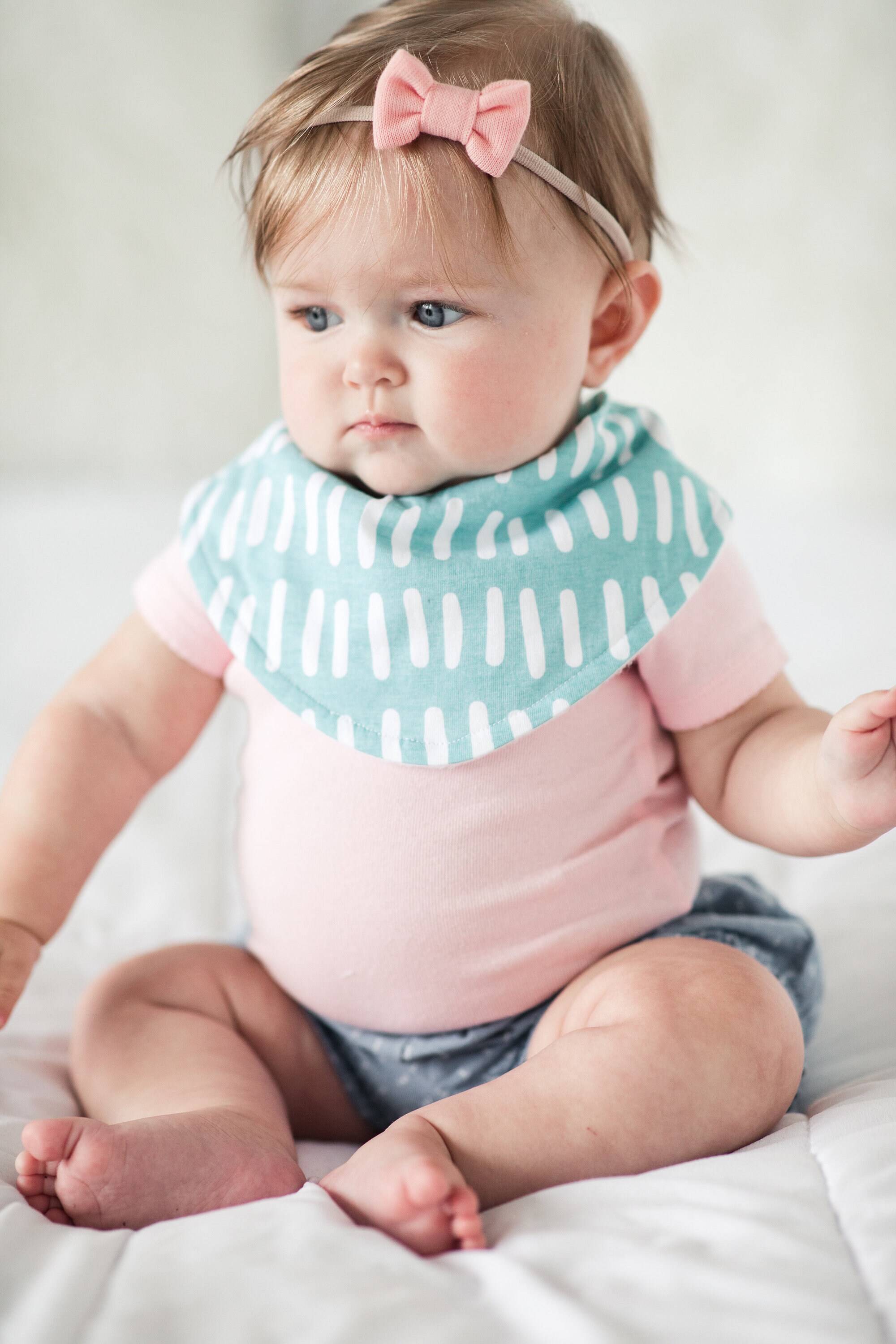 baby girl bandana bibs