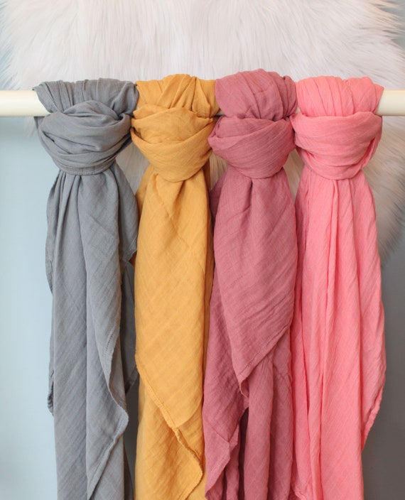solid muslin swaddle
