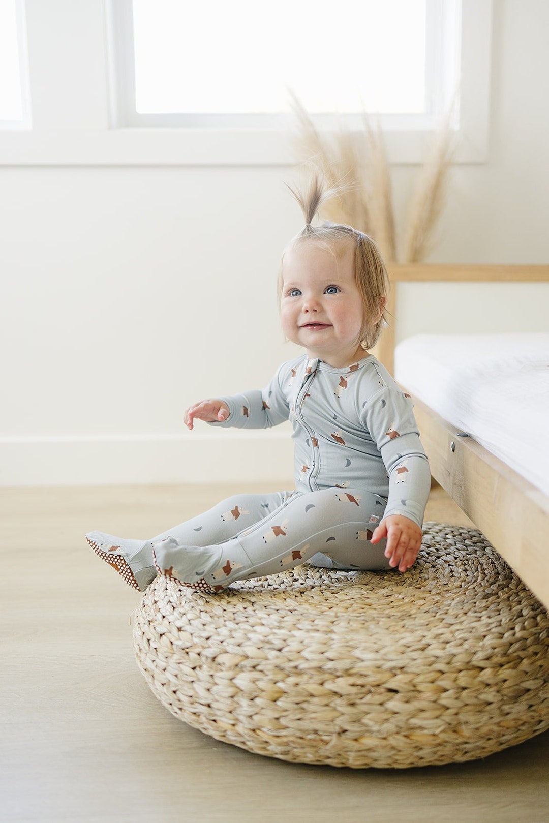 Sweet Bamboo Zipper Footie | Ultra-Soft Baby Sleepwear