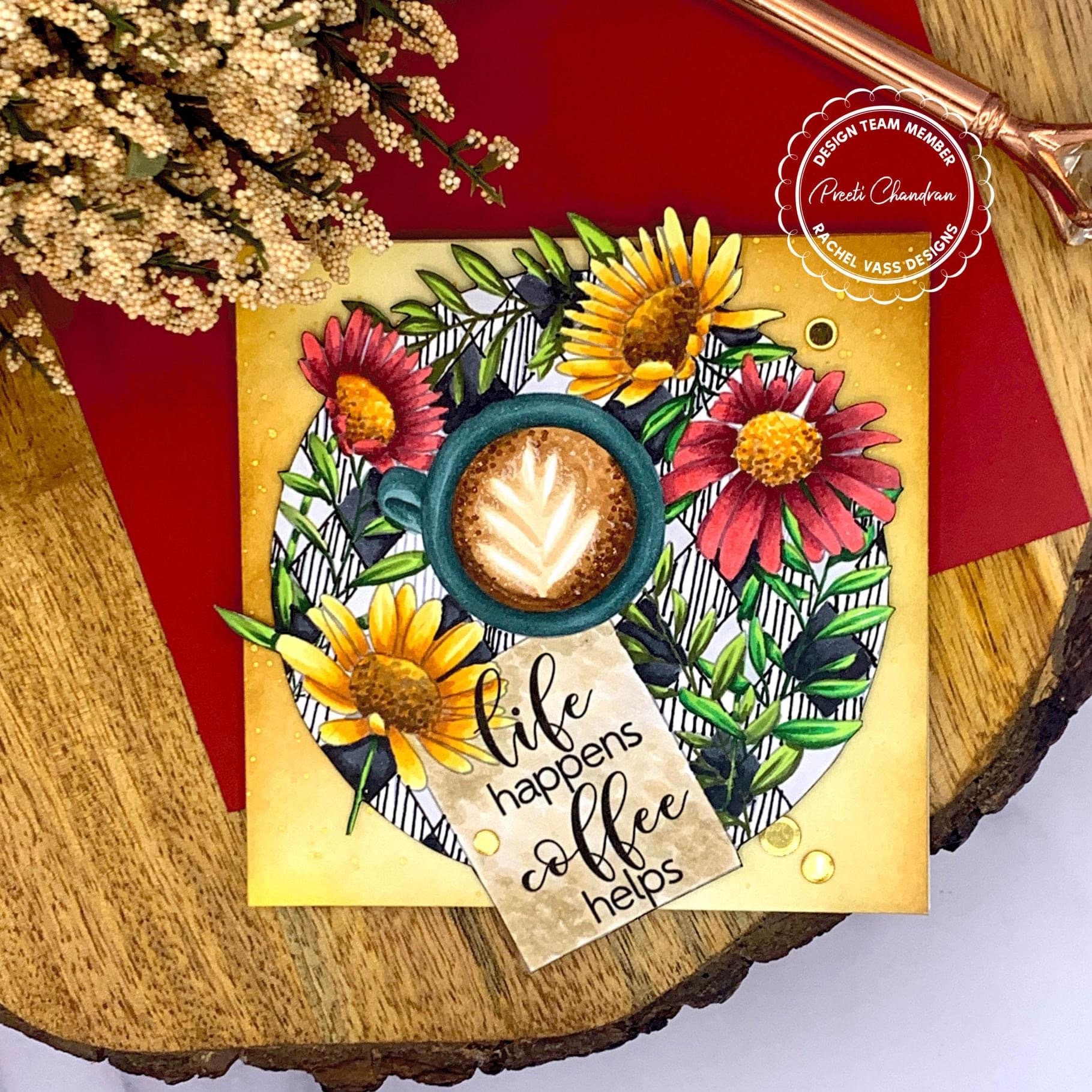 Cup of Joe Coffee Themed Hand Drawn Digital Stamp and Etsy