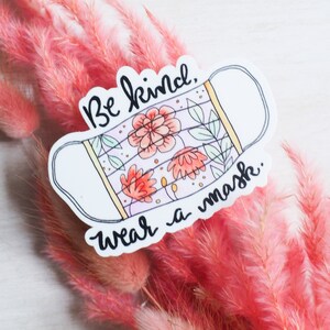 Soyez King Wear A Masque Vinyl Weatherproof Sticker