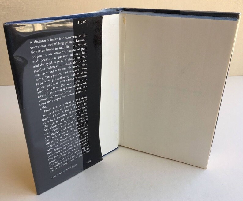 The Autumn Of The Patriarch By Gabriel García Márquez Us First Edition 1976 Translated From Spanish By Gregory Rabassa Hardbound W Jacket - 