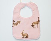Vintage Rabbit Baby Bib - Easter Bunny